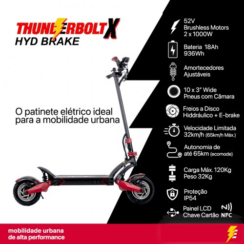 Patinete Thunderbolt X Hyd Brake